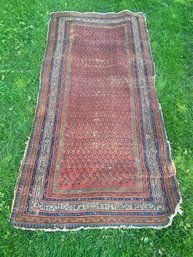 Beautiful Handmade Antique Rug, Multicolor With Intricate Design!