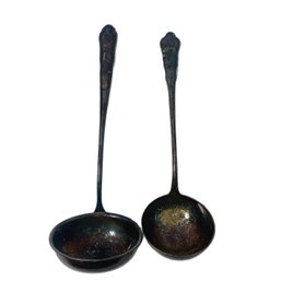 Pair Of Silver Plate Ladles