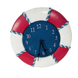 Fun Nautical Themed Battery Operated Wall Clock