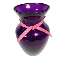 Amethyst Purple Glass Vase