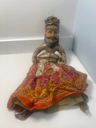Large Hand Carved Antique Indian Puppet In  Amazing Condition