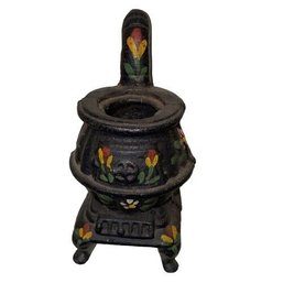 Antique Miniature Cast Toy Stove Hand Painted