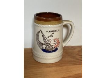 Vintage Puerto Rico Stoneware Mug