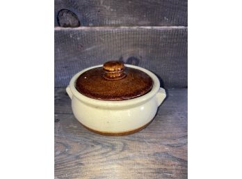 Vintage Stoneware French Onion Soup Style Bowl