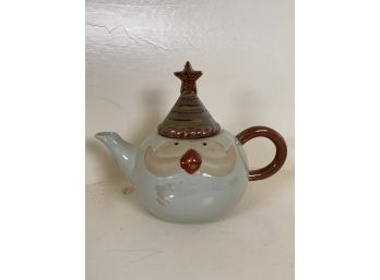 Adorable Santa Clause Holiday Christmas Themed Teapot