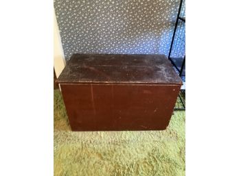 Antique Painted Brown Blanket Chest