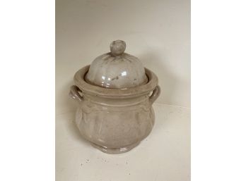 Imperial Ironstone China John Alcock Lidded Canister - Damage To The Lid