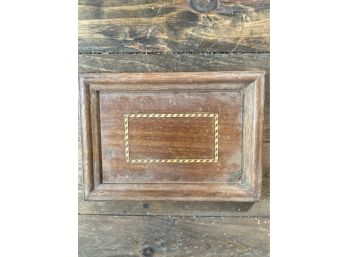 Everett Wooden Box Cover With Inlay