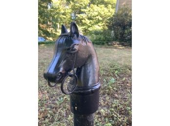 Cast Iron Horse Hitching Post