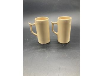 2 Small Unusual Glasses