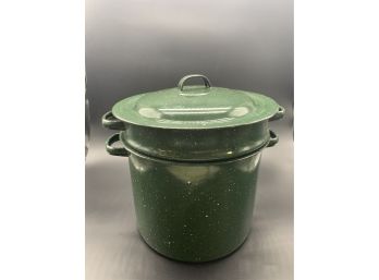 Enamelware Steamer Pot