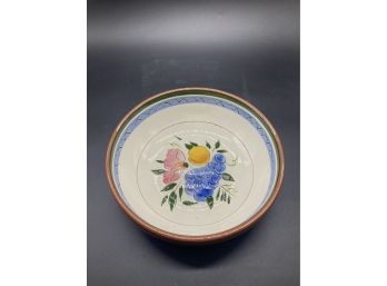 Fruit And Flowers Hand Painted Stangl Bowl