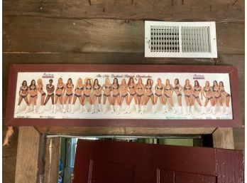 New England Patriots Cheerleader Poster Framed