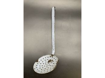 Antique Metal  Strainer Ladle