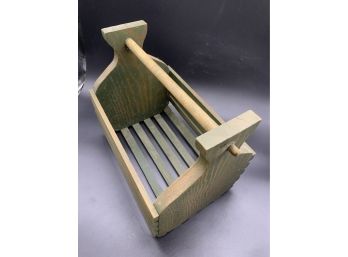 Wooden Tote Basket