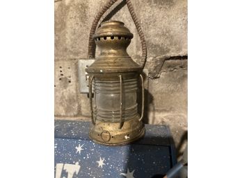 Antique Ship  Lantern By The National Marine Lamp