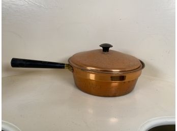 Copperware Pan With Insert & Lid