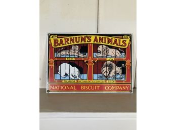 Barnums Animals National Biscuit Company Sign