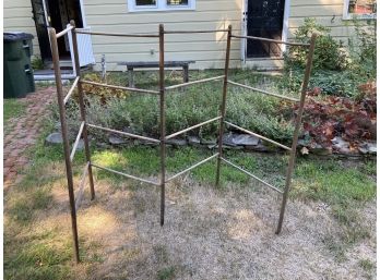 Antique Primitive 4 Section Folding Drying Rack