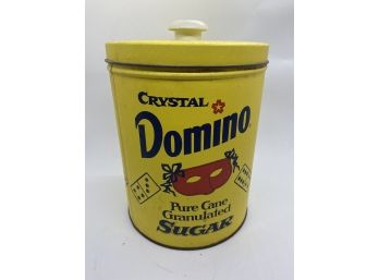 Vintage Advertising Advert Storage Tin Container: Domino's Sugar