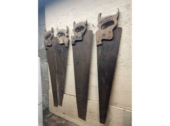 4 Antique Hand Saws