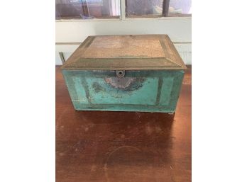 Vintage Metal Lidded Storage Canister / Box