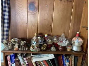 Lot Of Cute Figurines And Snow Globes