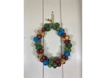 Colorful Metal Bell Wreath