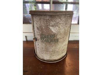 Antique Vintage Round Tin Metal Pie Safe, Bread Box, Cake Cabinet! Very Cool!