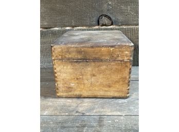 Vintage Wooden Recipe Box With Recipes!