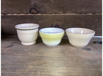 Lot Of 3 Small Dip Bowls Various Styles And Makers