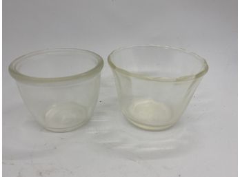 Fire King & Pyrex Small Clear Glass Bowls