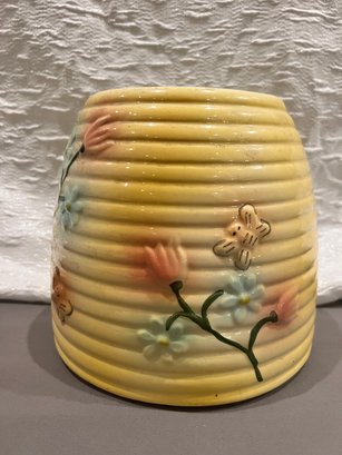 Vintage Beehive Style Ceramic Planter 7' Tall