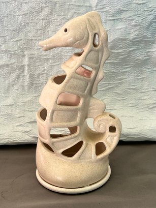 PartyLite Seahorse Tealight Candle Holder Ceramic - Retired And Rare