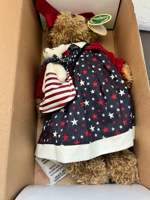 Bearington Collection Holiday Betsy And Ross New In Box Handcrafted Tag Attached