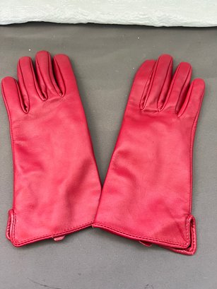 Ladies Small Leather Kid Skin Gloves Excellent