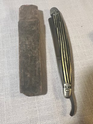 Antique W R Case And Sons Straight Razor In Case