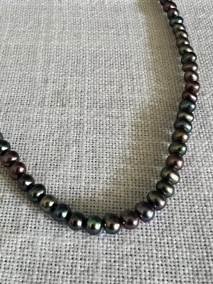 Stunning Tahitian Pearl Necklace JCM Sterling Silver 925
