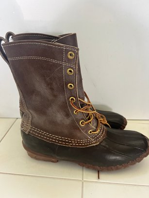 VTG LL Bean Maine Duck Boots Womens 8 Rubber/Leather Hunting Boots