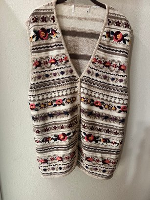 Vintage Womens Knit Sweater Vest XXL