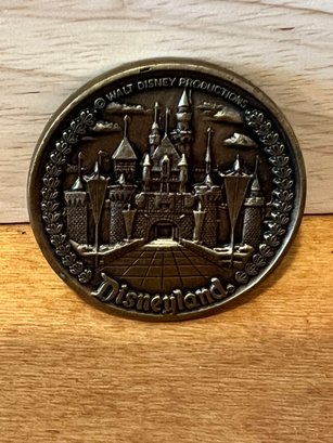 Vintage Disneyland Coin Token Medallion 4 Lands & Main Street Walt Disney Bronze