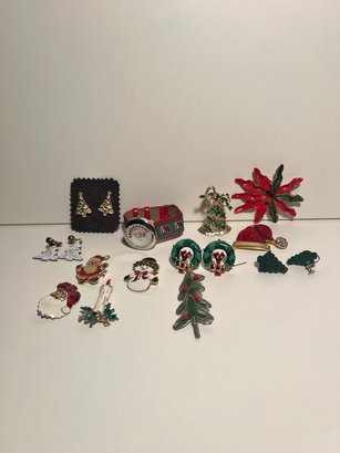 Vintage Christmas Lot Inc Enamel SIGNED Original By Robert