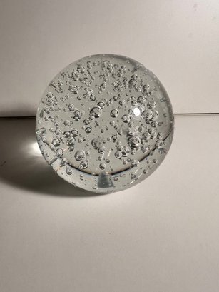 Oversized 4 Inch Clear Paperweight Weight