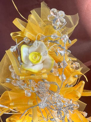 Custom Wedding Quinceanera Prom Bouquet Yellow