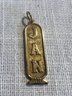 Fine 18K 4.15g Yellow Gold Egyptian Cartouche Pendant Charm