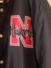 Nebraska Huskers Reversible Leather Wool Jacket XL JH Design Group