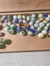 Cigar Box Filled With Vintage Marbles