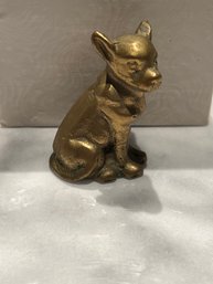 Miniature 2 Inch Brass French Bulldog