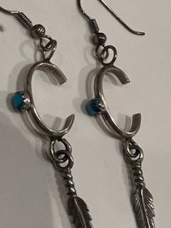 Sterling And Turquoise Earrings