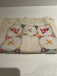 Vintage Needlepoint Table Runner 42 X 12.5.